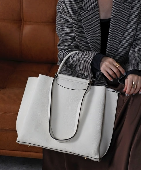 【人気商品】2WAYバーハンドルトートバッグ 17-1135